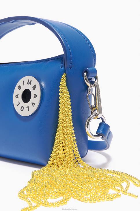 Bimba Y Lola кожена чанта hobo електриково синьо аксесоари 28R6R63