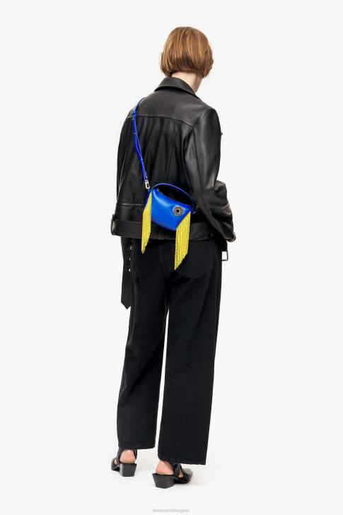 Bimba Y Lola кожена чанта hobo електриково синьо аксесоари 28R6R63