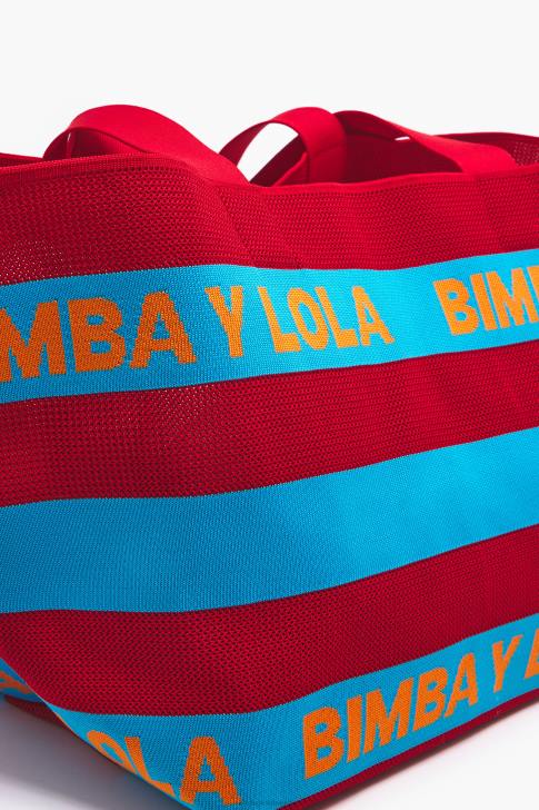 Bimba Y Lola плетена пазарска чанта червен аксесоари 28R6R126