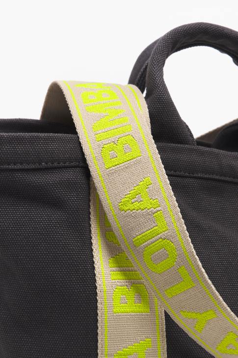 Bimba Y Lola платнена пазарска чанта антрацит аксесоари 28R6R87