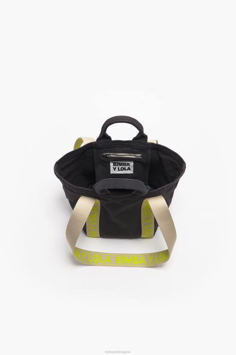 Bimba Y Lola платнена пазарска чанта антрацит аксесоари 28R6R87