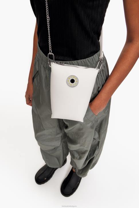 Bimba Y Lola кожена чанта през рамо бяло аксесоари 28R6R153