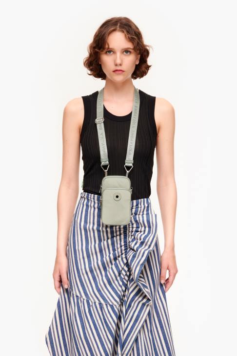 Bimba Y Lola правоъгълна мини чанта ледено сиво аксесоари 28R6R155