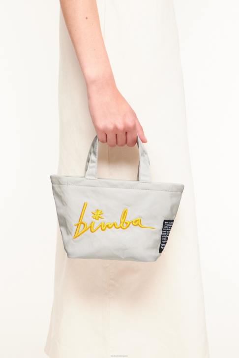 Bimba Y Lola найлонова трапецовидна мини чанта ледено сиво аксесоари 28R6R158