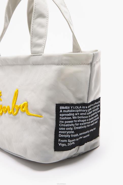 Bimba Y Lola найлонова трапецовидна мини чанта ледено сиво аксесоари 28R6R158