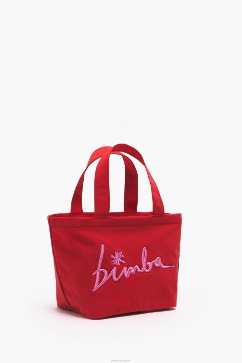 Bimba Y Lola найлонова трапецовидна мини чанта червен аксесоари 28R6R159