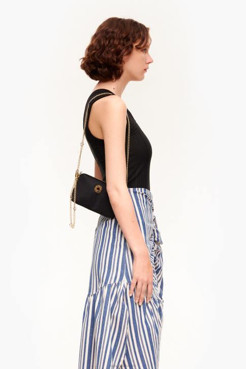 Bimba Y Lola найлонова правоъгълна мини чанта черен аксесоари 28R6R160