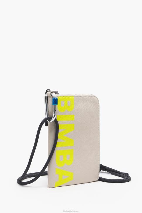 Bimba Y Lola кожена правоъгълна мини чанта почти бял аксесоари 28R6R163