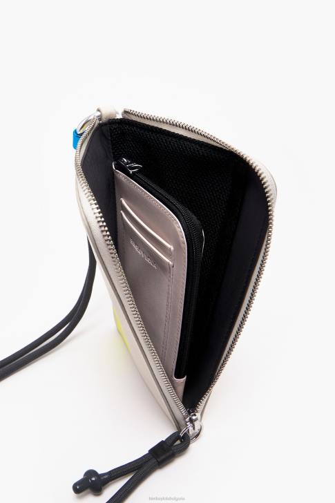 Bimba Y Lola кожена правоъгълна мини чанта почти бял аксесоари 28R6R163