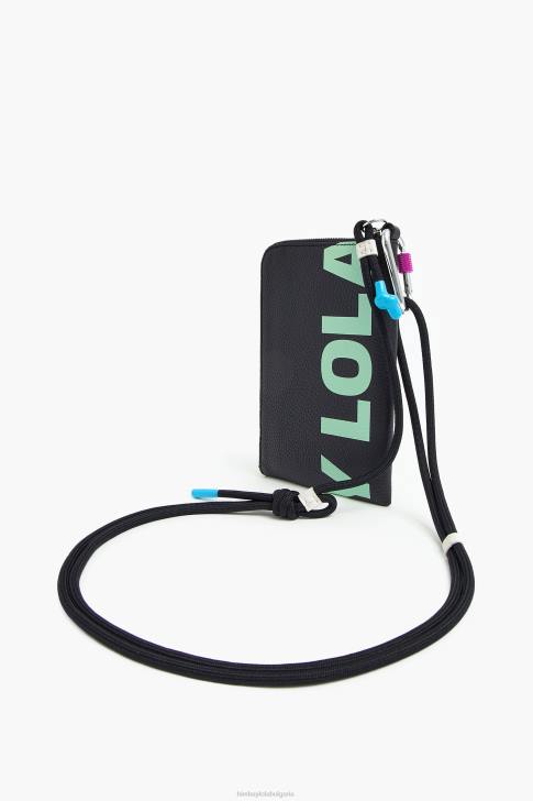 Bimba Y Lola кожена многофункционална чанта черен аксесоари 28R6R164