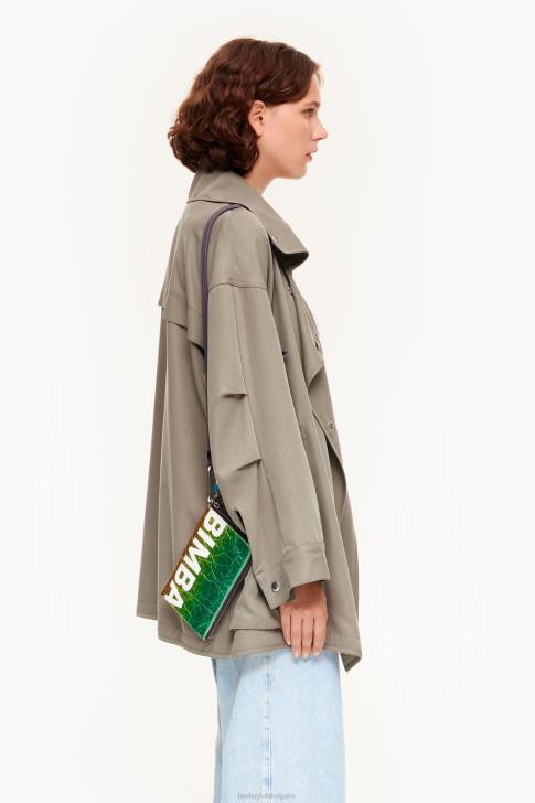 Bimba Y Lola кожена мини чанта сребро аксесоари 28R6R165