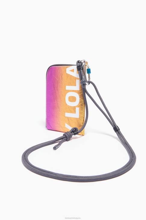 Bimba Y Lola кожена мини чанта сребро аксесоари 28R6R165