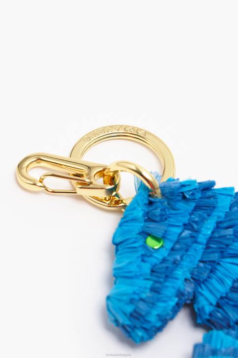 Bimba Y Lola ключодържател морско конче от рафия син аксесоари 28R6R947
