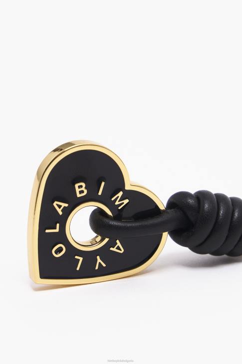 Bimba Y Lola ключодържател сърце черен аксесоари 28R6R954