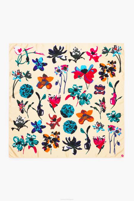 Bimba Y Lola флорален шал аксесоари сметана 28R6R605