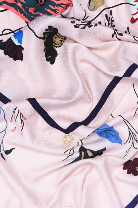 Bimba Y Lola лек флорален шал аксесоари сиво 28R6R607