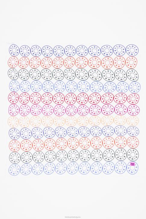 Bimba Y Lola шал с лого бяло аксесоари 28R6R624