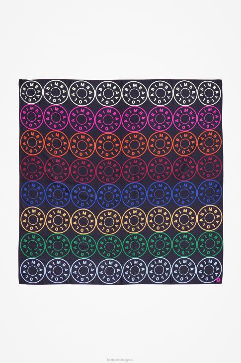 Bimba Y Lola лого шал черен аксесоари 28R6R626