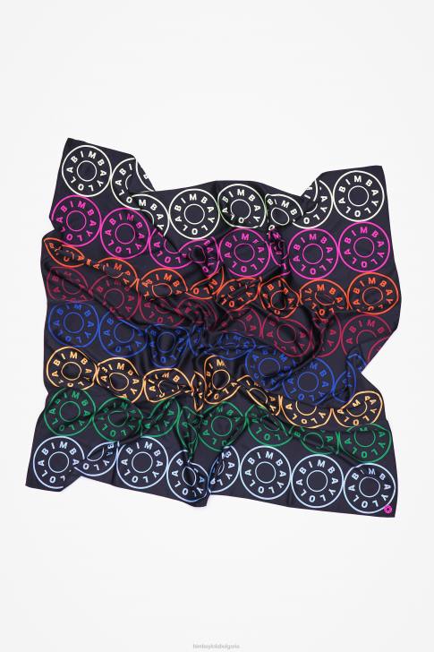 Bimba Y Lola лого шал черен аксесоари 28R6R626