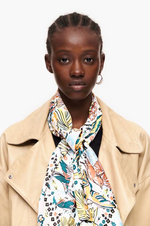 Bimba Y Lola шал за птици мръсно бял аксесоари 28R6R635