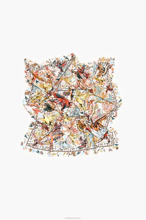 Bimba Y Lola шал за птици мръсно бял аксесоари 28R6R635