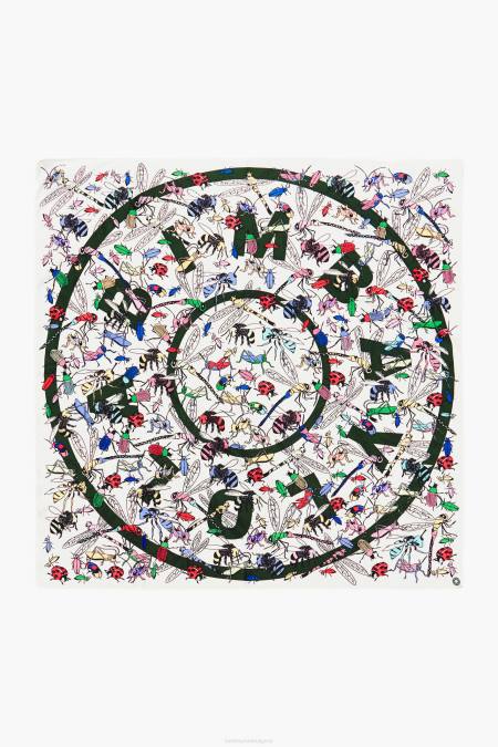 Bimba Y Lola шал с лого на насекоми и корали аксесоари мръсно бял 28R6R643