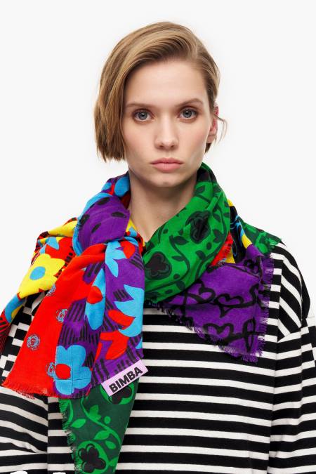 Bimba Y Lola пачуърк шал аксесоари черен 28R6R651