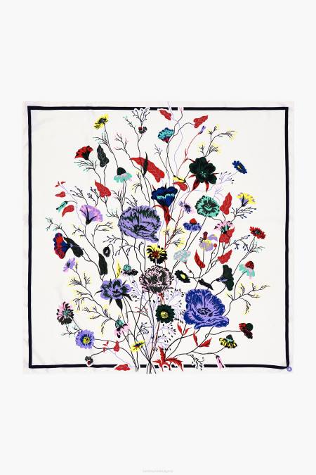 Bimba Y Lola цветен шал аксесоари мръсно бял 28R6R653