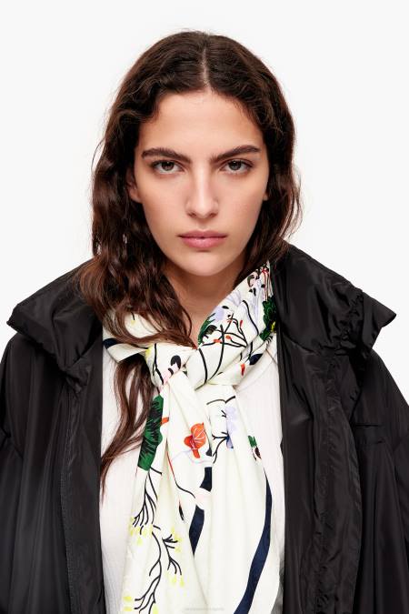 Bimba Y Lola цветен шал аксесоари мръсно бял 28R6R653