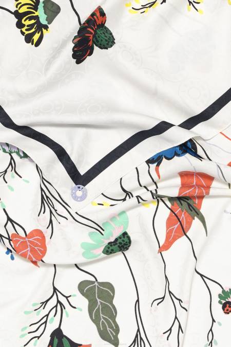 Bimba Y Lola цветен шал аксесоари мръсно бял 28R6R653