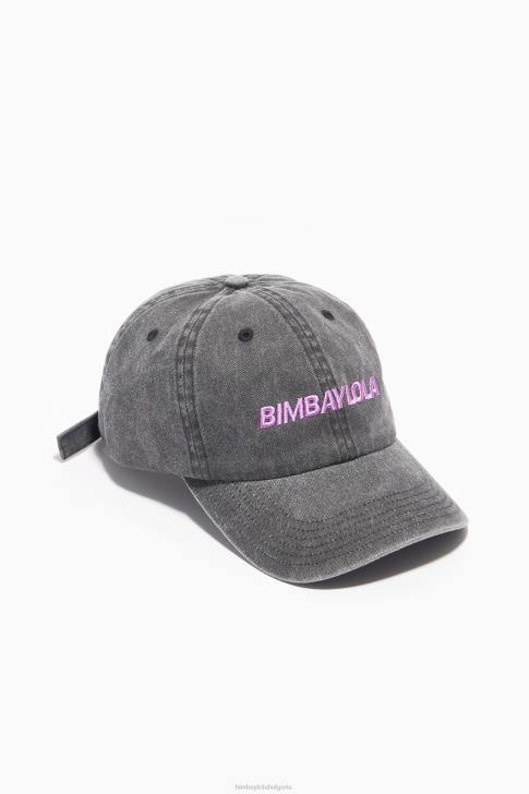 Bimba Y Lola памучна шапка черен аксесоари 28R6R857