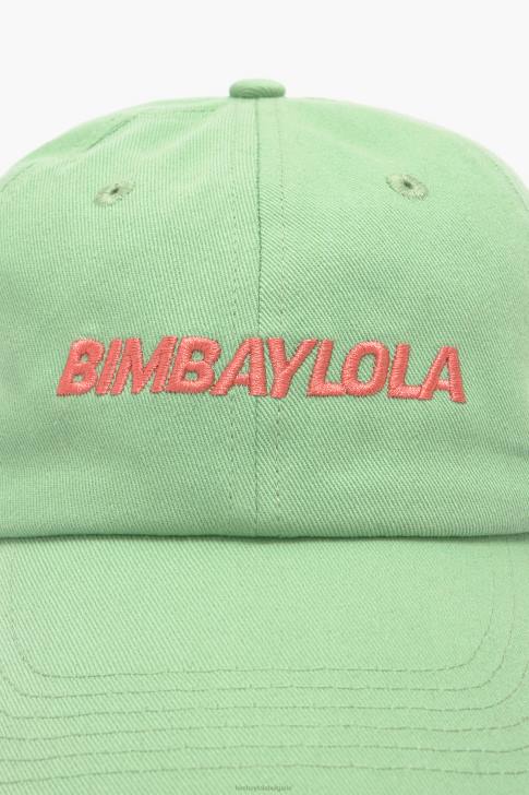 Bimba Y Lola памучна шапка зелено аксесоари 28R6R859