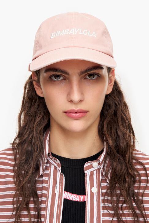 Bimba Y Lola памучна шапка розово аксесоари 28R6R861