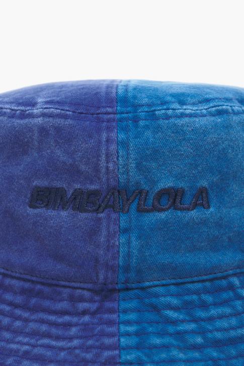 Bimba Y Lola двуцветна памучна шапка-кофа син аксесоари 28R6R873