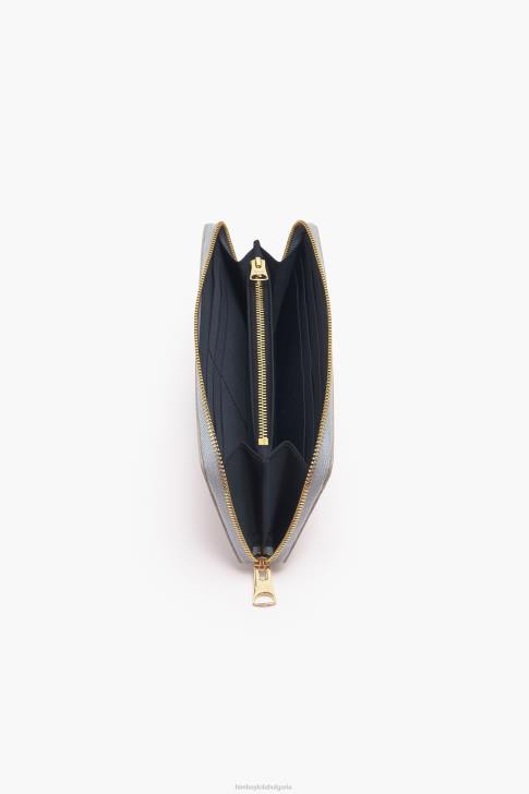 Bimba Y Lola светъл кожен портфейл с малки сърца сиво аксесоари 28R6R1065