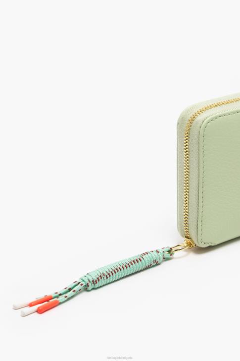 Bimba Y Lola пастелен кожен портфейл за книги зелено аксесоари 28R6R1069