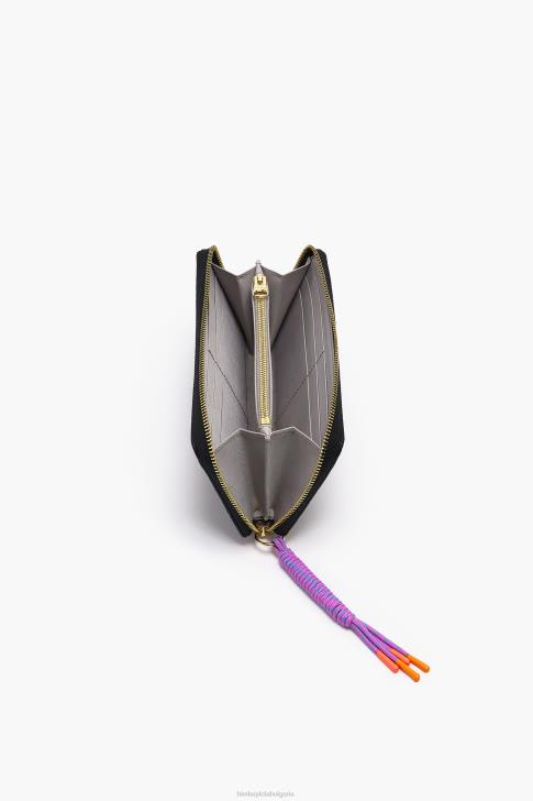 Bimba Y Lola кожен портфейл за книги черен аксесоари 28R6R1070