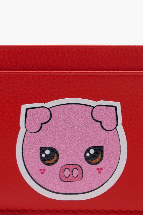 Bimba Y Lola кожен държач за карти червен аксесоари 28R6R1125