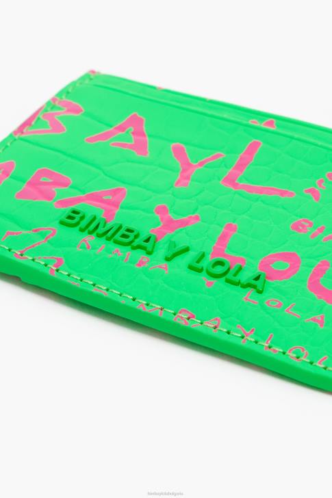 Bimba Y Lola държач за карта с крокодилски принт зелено аксесоари 28R6R1129