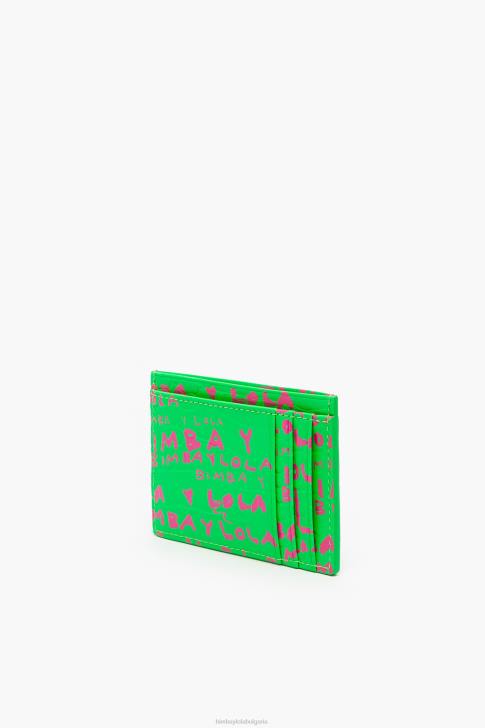 Bimba Y Lola държач за карта с крокодилски принт зелено аксесоари 28R6R1129
