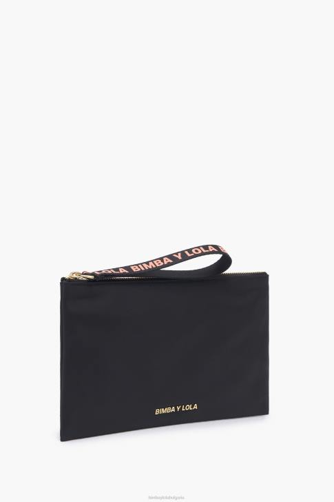 Bimba Y Lola среден правоъгълен найлонов куфар за гримове черен аксесоари 28R6R1101