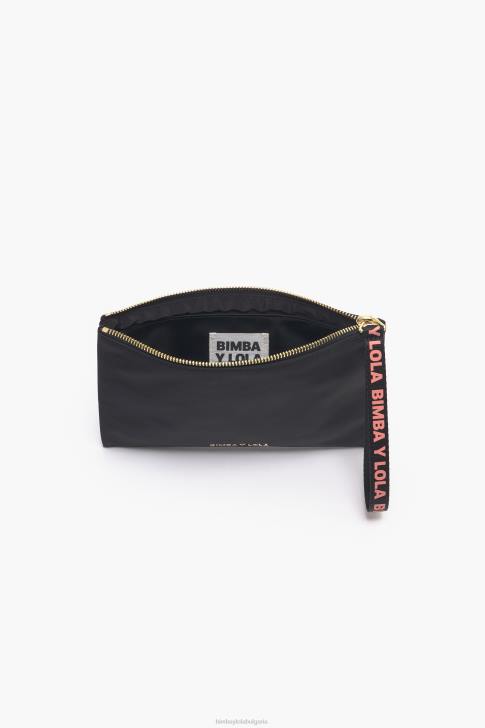 Bimba Y Lola среден правоъгълен найлонов куфар за гримове черен аксесоари 28R6R1101