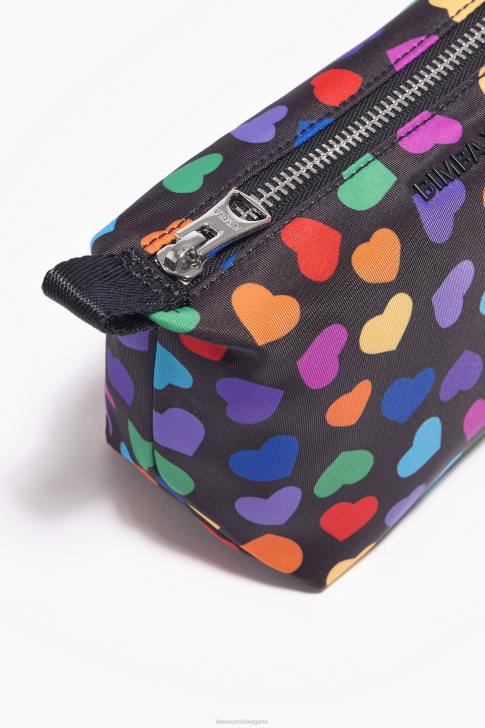 Bimba Y Lola найлонов трапецовиден калъф за грим със сърца черен аксесоари 28R6R1116