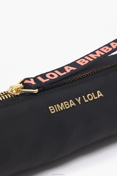 Bimba Y Lola цилиндричен найлонов калъф черен аксесоари 28R6R1120
