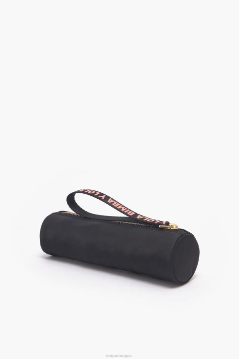 Bimba Y Lola цилиндричен найлонов калъф черен аксесоари 28R6R1120