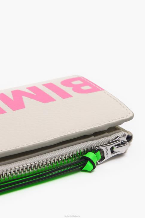 Bimba Y Lola кожено правоъгълно портмоне бяло аксесоари 28R6R1000