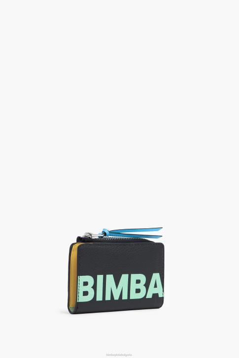 Bimba Y Lola кожено правоъгълно портмоне за монети черен аксесоари 28R6R1001