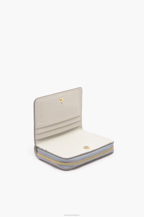 Bimba Y Lola кожена чанта с малки сърца сиво аксесоари 28R6R1010