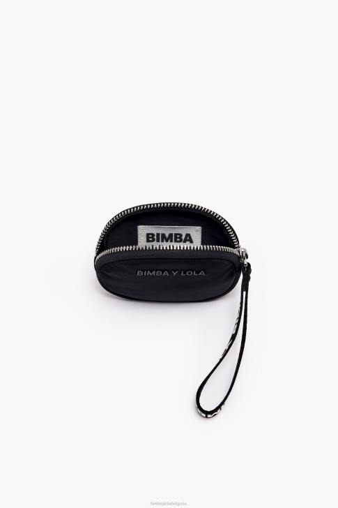 Bimba Y Lola найлоново овално портмоне за монети черен аксесоари 28R6R1016
