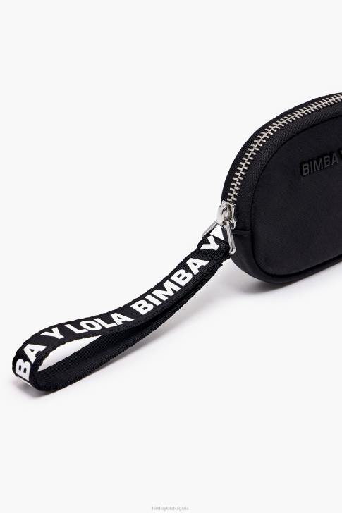 Bimba Y Lola найлоново овално портмоне за монети черен аксесоари 28R6R1016